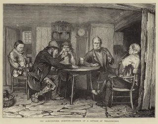 La questione agricola, interno di un cottage a Wellesbourne